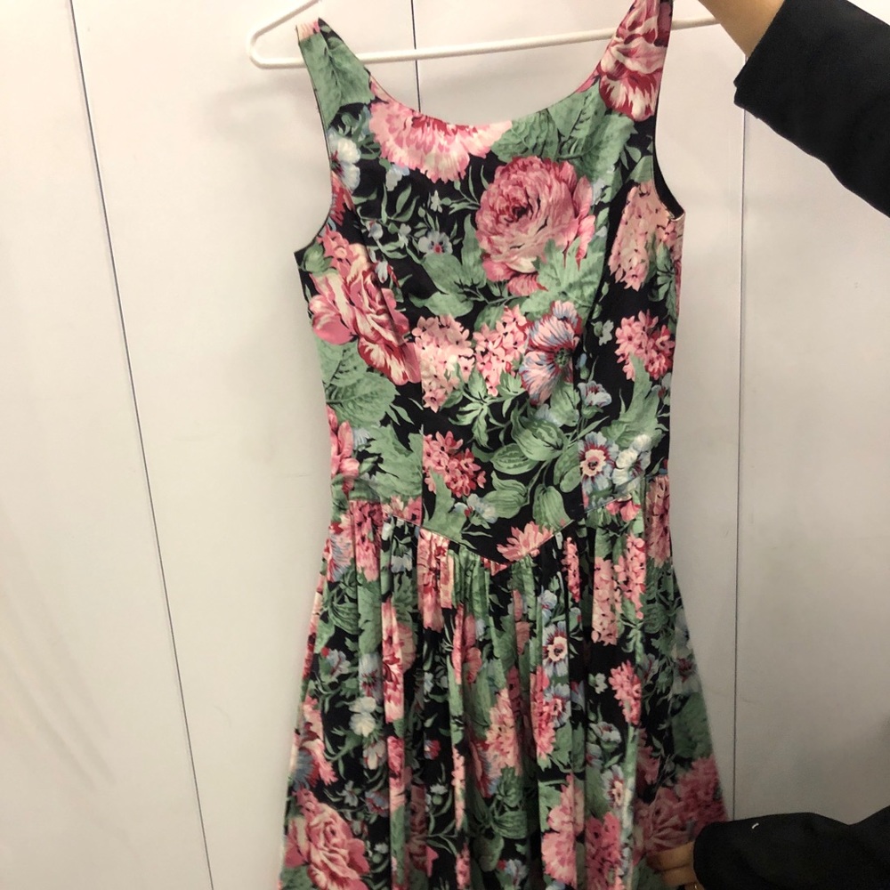 dress women party short flower them pink